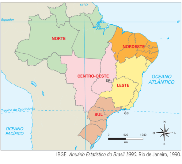 Geoensino - Portal sobre o ensino de Geografia: Divisão regional do Brasil  (IBGE) - Turma 61